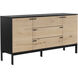 Rosso 66.5 X 18 inch Black / Brown / Matte Black Sideboard, Medium
